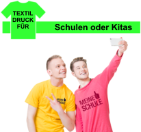 Schulen oder Kitas TEXTIL DRUCK FÜR
